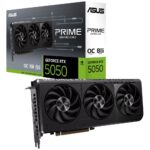 Видеокарта ASUS RTX5050 PRIME OC 8GB GDDR6 128bit 3xDP HDMI 3FAN RTL (PRIME-RTX5050-O8G)