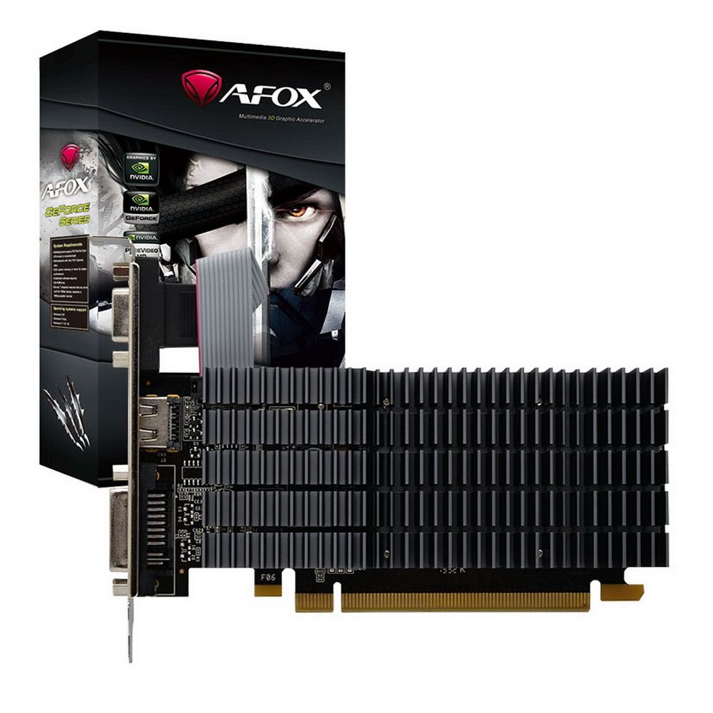 Видеокарта Afox G210 1GB GDDR2 64bit VGA DVI HDMI PASSIVE LP RTL {50} (785570)